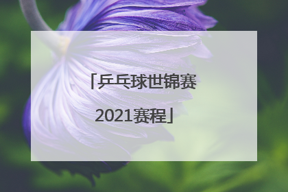 「乒乓球世锦赛2021赛程」乒乓球世锦赛2022赛程表